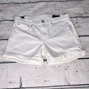 Vince White Mason Relaxed Rolled Jean Shorts Size 27